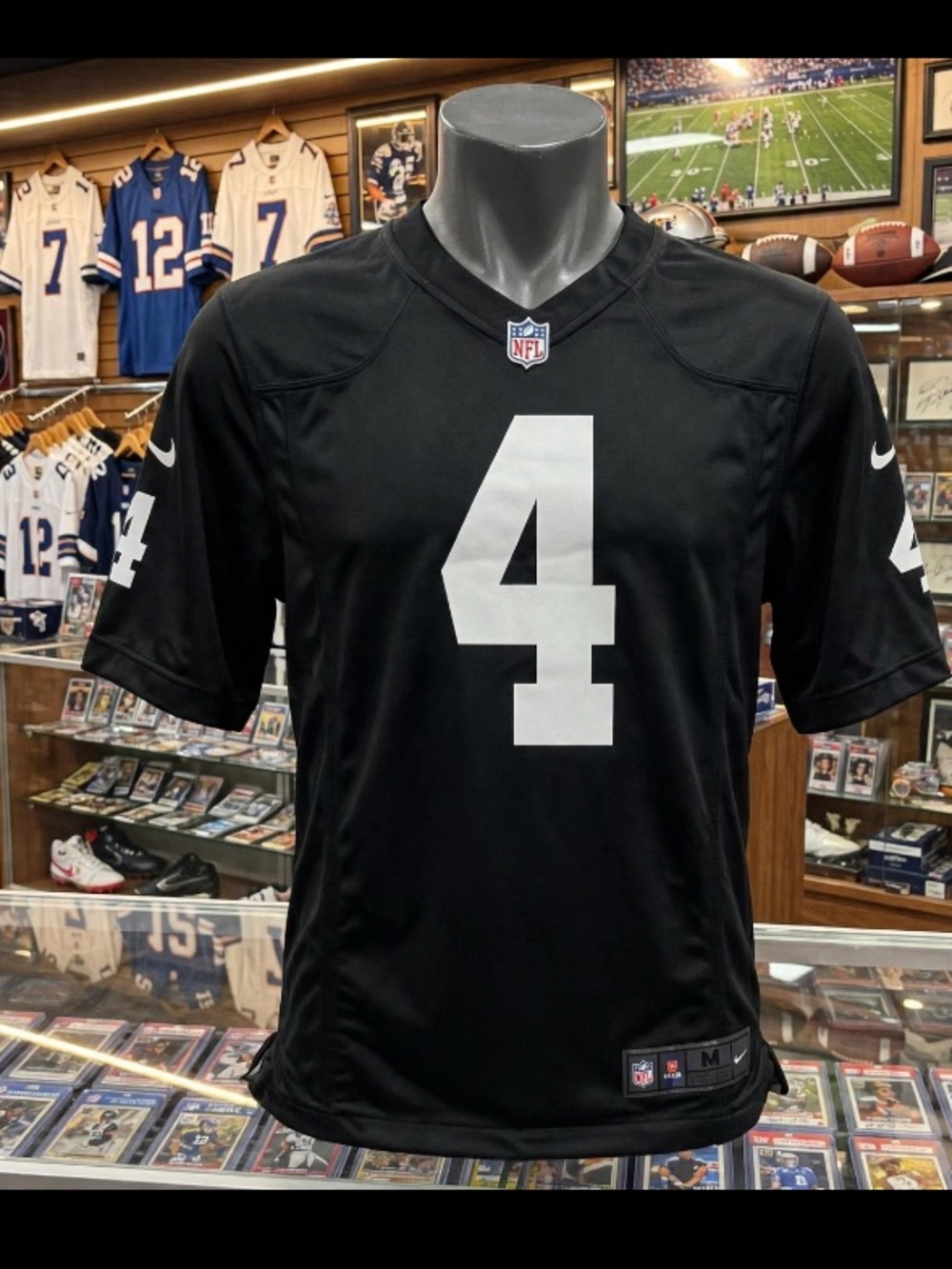 Derek Carr Las Vegas Raiders Jersey NIKE On Field NFL Size Adult M #4